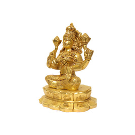 BRASS LAKSHMI SITTING