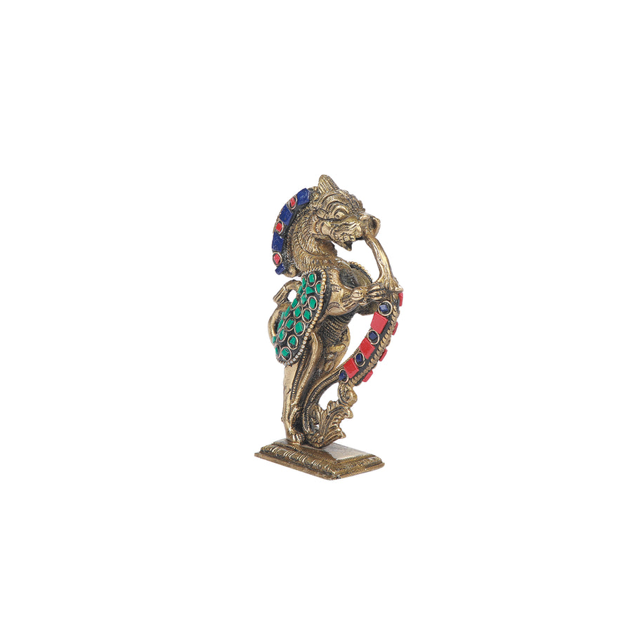 Brass Yali Standing