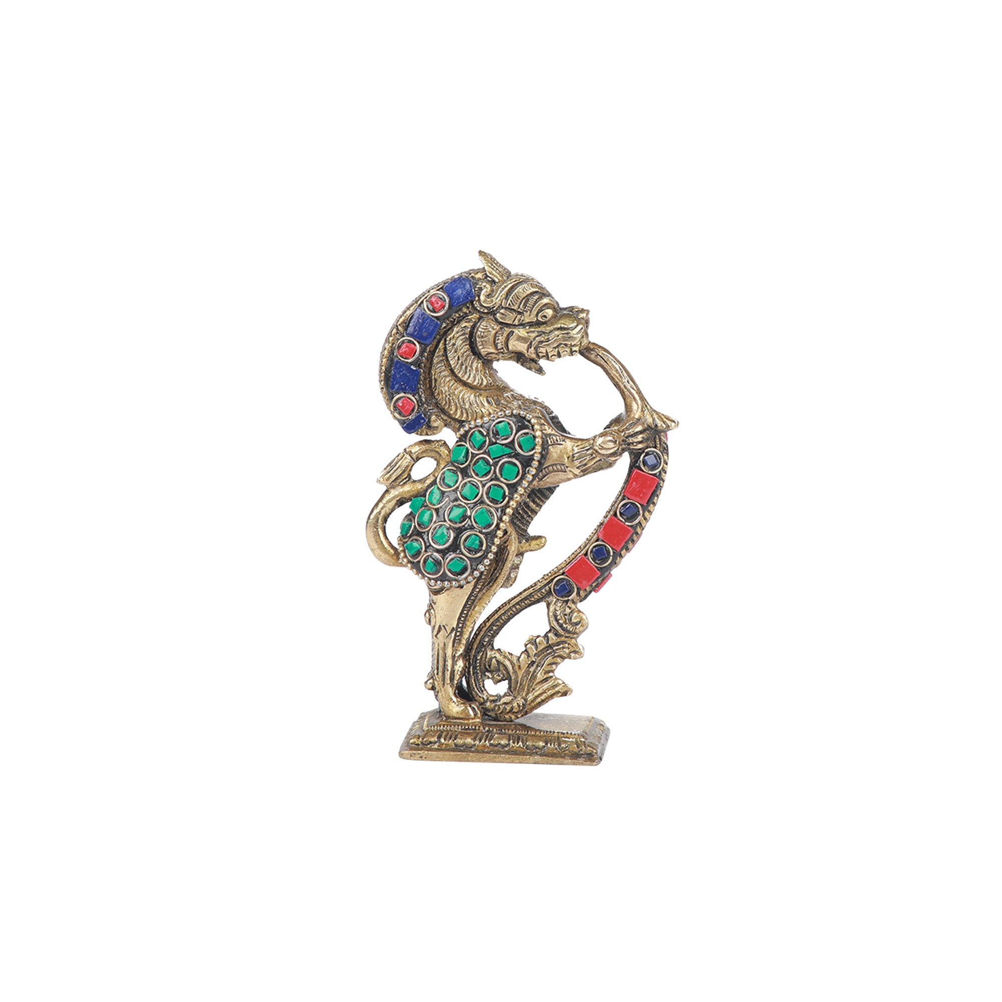 Brass Yali Standing