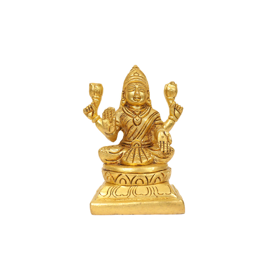 BRASS LAKSHMI SITTING