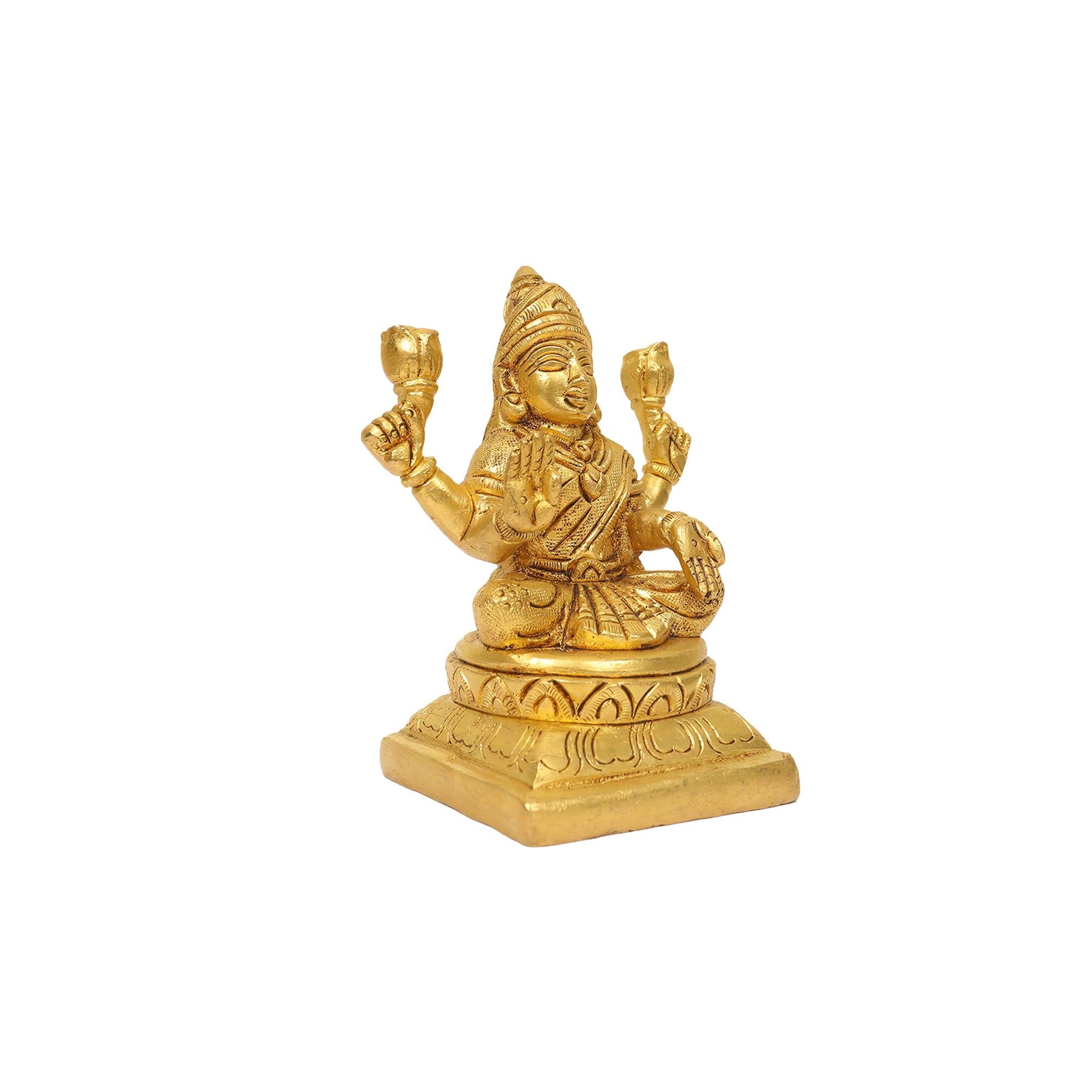 BRASS LAKSHMI SITTING