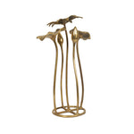 BRASS 12 IN FLOWER AND BUDS