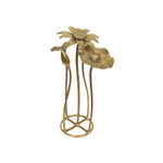 BRASS 12 IN FLOWER AND BUDS