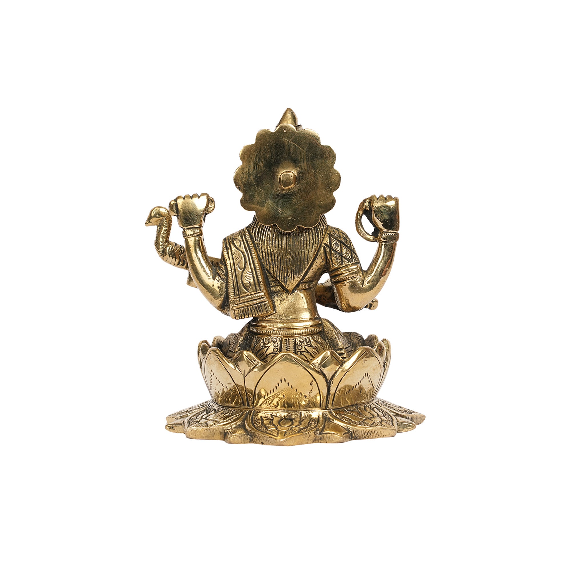 Handcrafted Solid Brass Goddess Saraswathi Statue for Home Temple & Decor