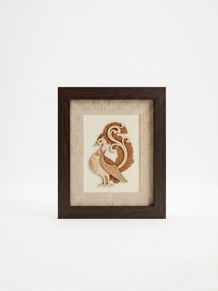 Peacock Art Wall Frame for Elegant Home Decor new
