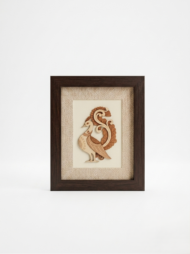 Peacock Art Wall Frame for Elegant Home Decor new