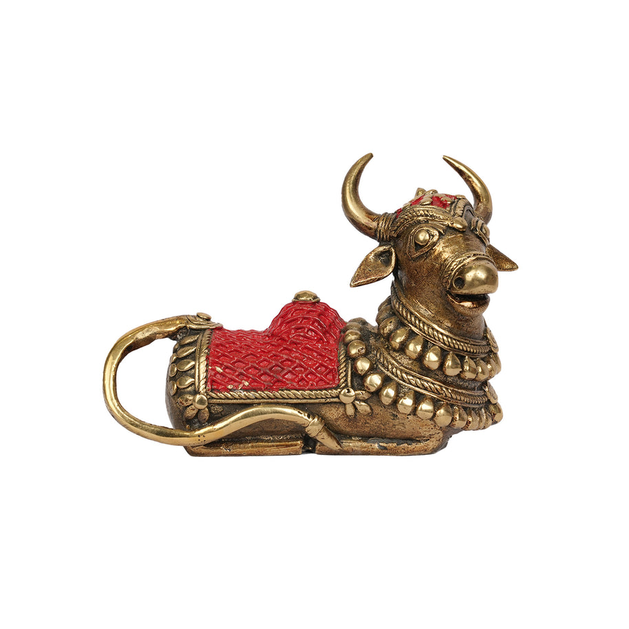 Handcrafted Brass Nandi Bull Idol
