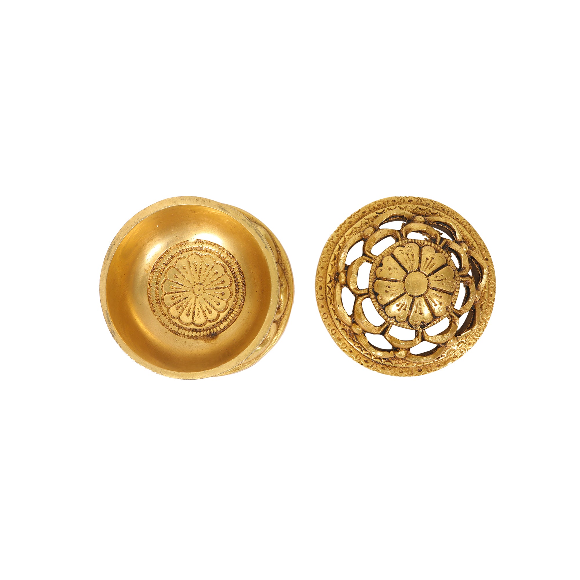 BRASS LOTUS DHOOP DANI