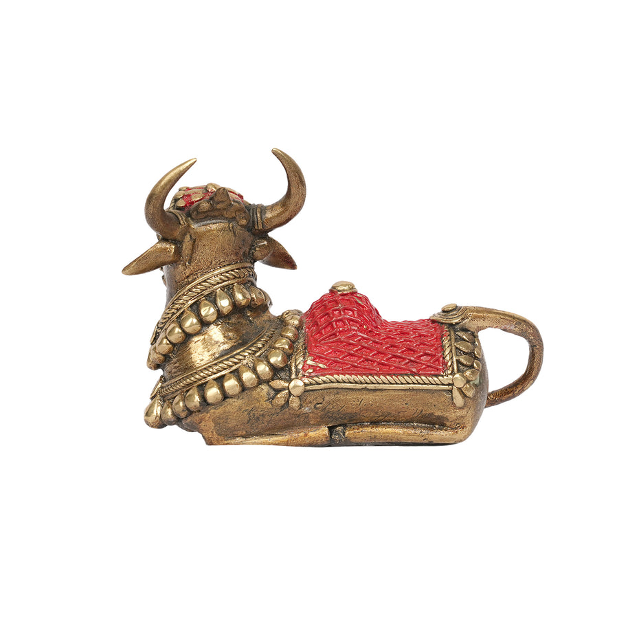 Handcrafted Brass Nandi Bull Idol