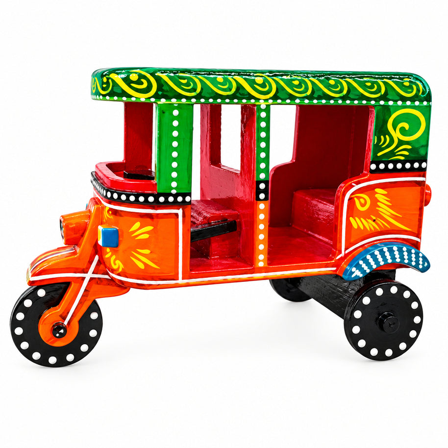 Handcrafted Kondapalli Wooden Auto Toy – Traditional Indian Craft