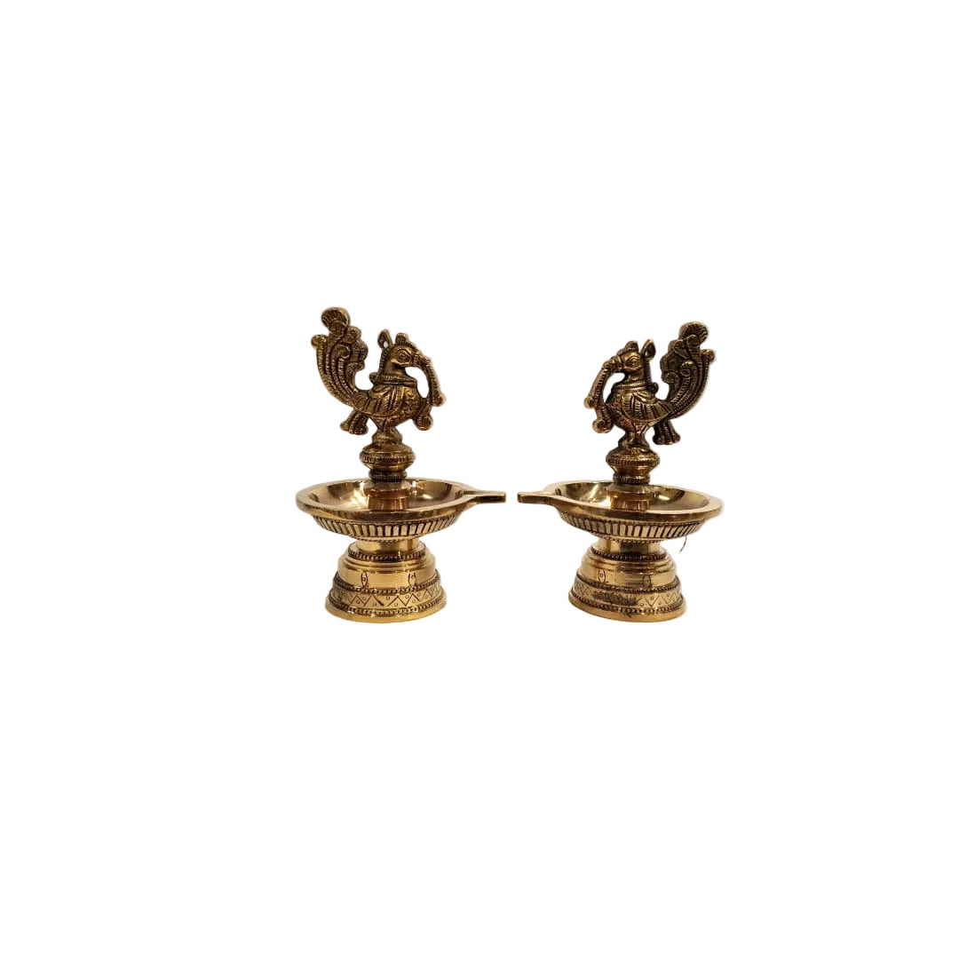 Bird Lamp and Rajarajeshwari Deepam | Combo Set