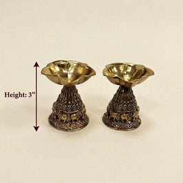 Brass Deepak, Akhand Jyoti and Kerala Deepam | Combo Set
