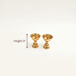 Brass Deepak, Akhand Jyoti and Kerala Deepam | Combo Set