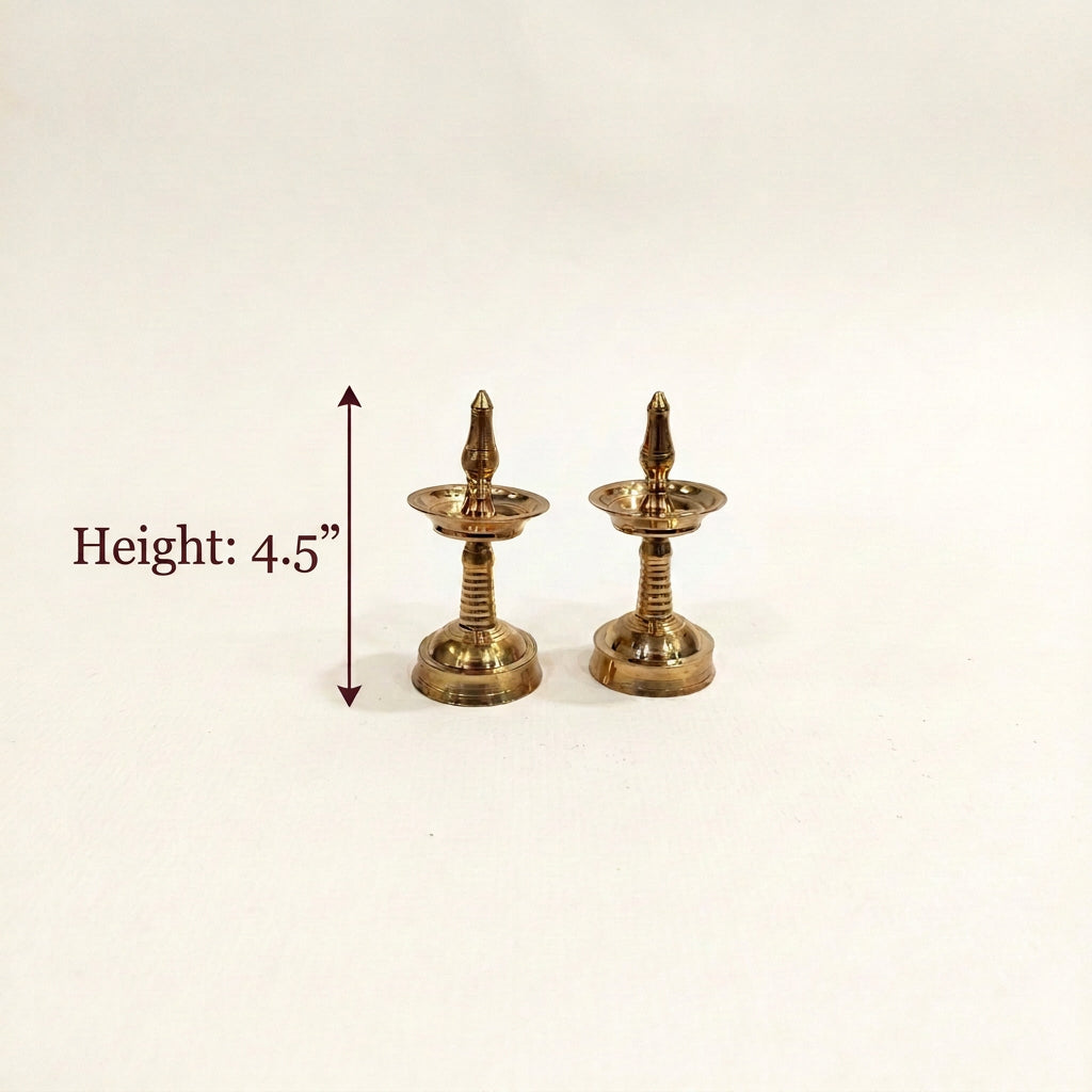 Brass Deepak, Akhand Jyoti and Kerala Deepam | Combo Set