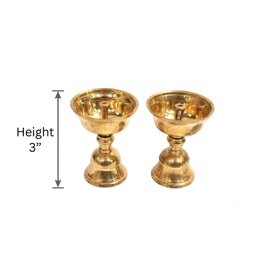 Brass Akhand Jyothi and Nanda Deepa - Traditional Diwali Gifting | Combo Set