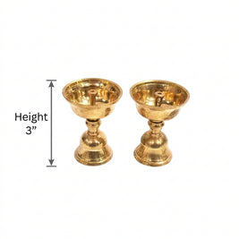 Brass Akhand Jyothi and Nanda Deepa - Traditional Diwali Gifting | Combo Set