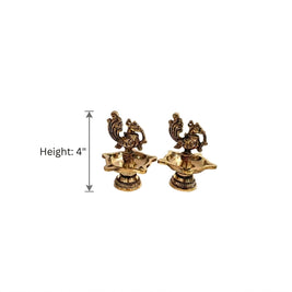 Peacock Diya and Traditional Diya Diwali | Combo Set