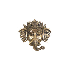 5.5 Inches - Brass Wall Hanging Ganesha Mask