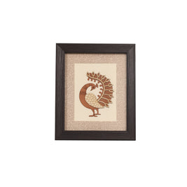 Handcrafted Peacock Wall Art in Wood Frame (Copy)