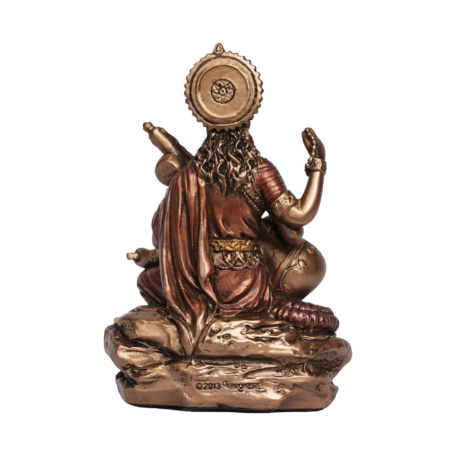 Poly Resin Goddess Saraswati Playing Veena Statue for Home Décor & Pooja