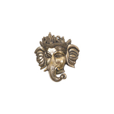 5.5 Inches - Brass Wall Hanging Ganesha Mask