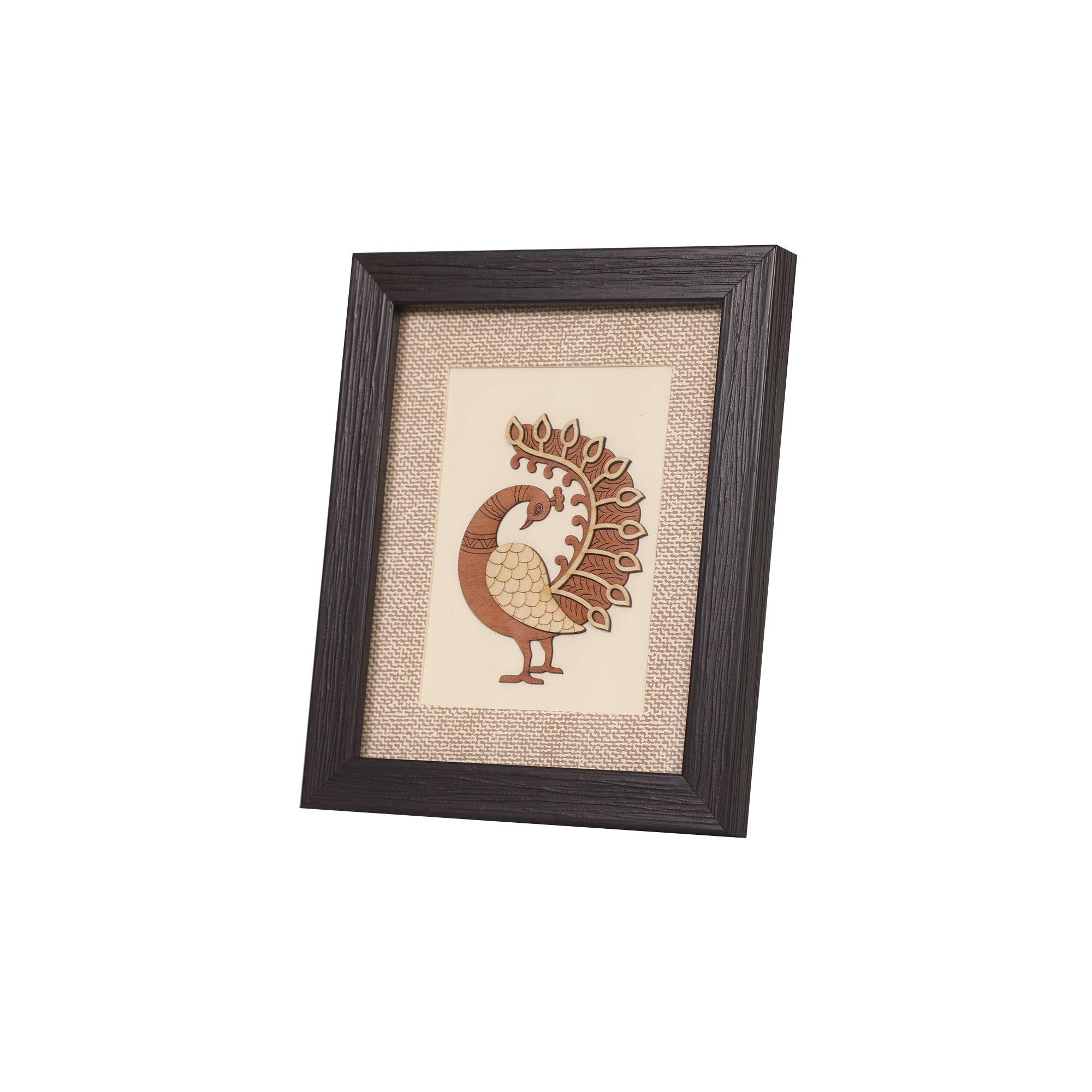 Handcrafted Peacock Wall Art in Wood Frame (Copy)