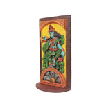 wooden krishna panel with stab
