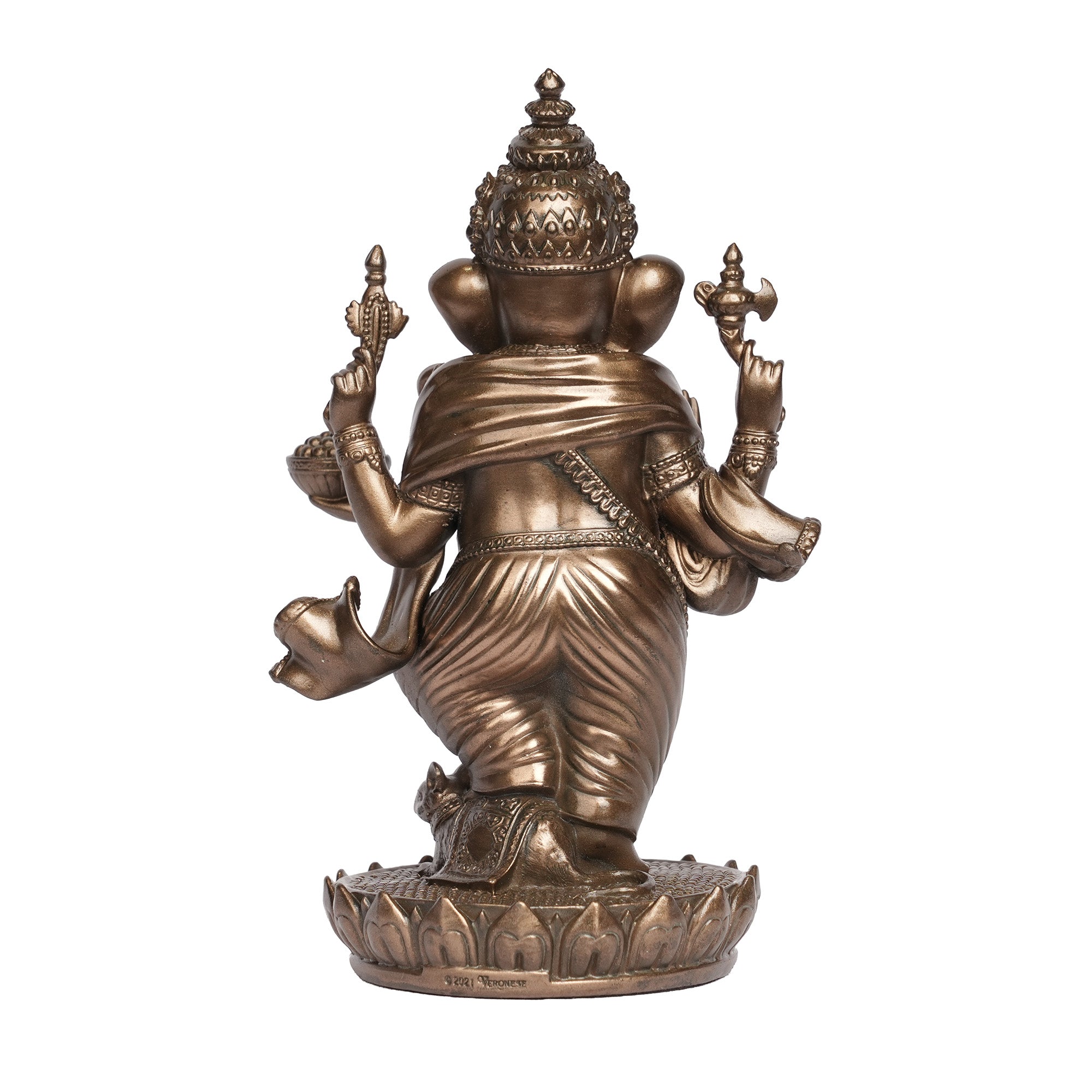 Handcrafted Poly Resin Standing Lord Ganesha Statue