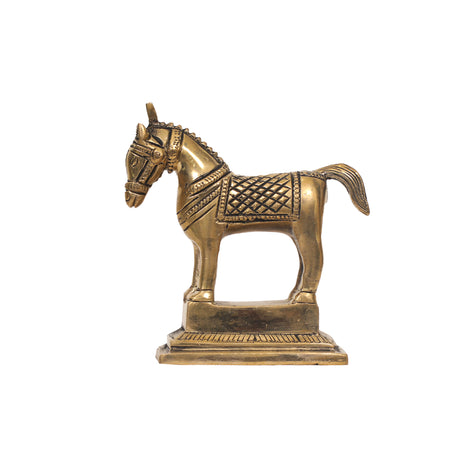 BRASS HORSE STANDING