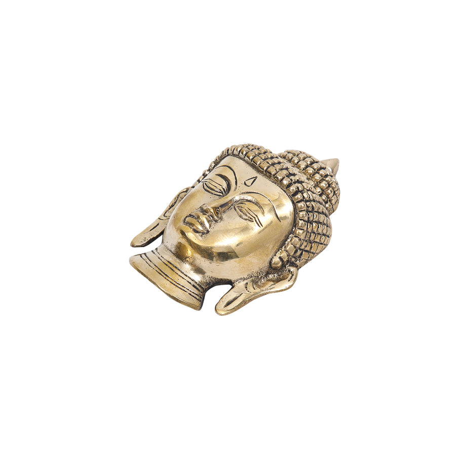 Wall Hanging Brass Buddha Mask 
