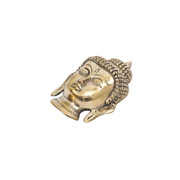 Wall Hanging Brass Buddha Mask 