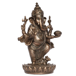 Handcrafted Poly Resin Standing Lord Ganesha Statue