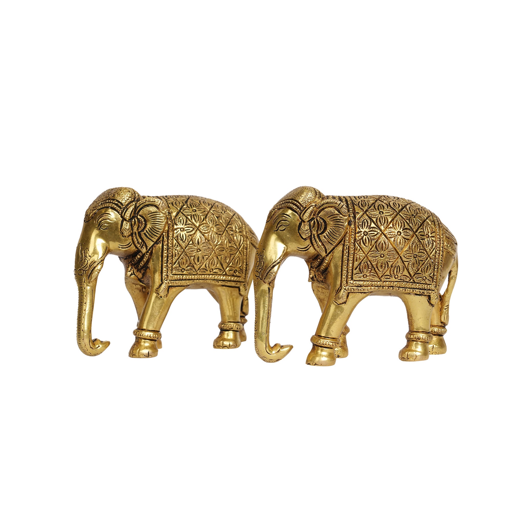 BRASS PAIR OF DECORATIVE ELEPHANT