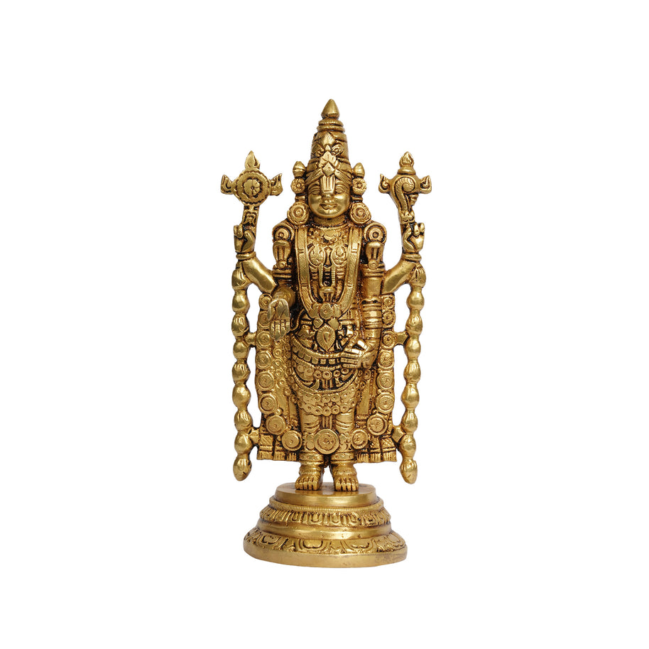 Tirupati Balaji Brass Idol for Home And Temple