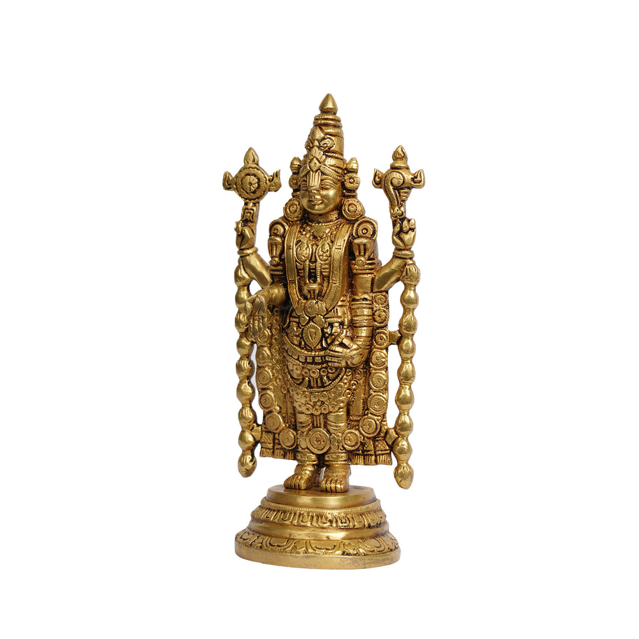 Tirupati Balaji Brass Idol for Home And Temple