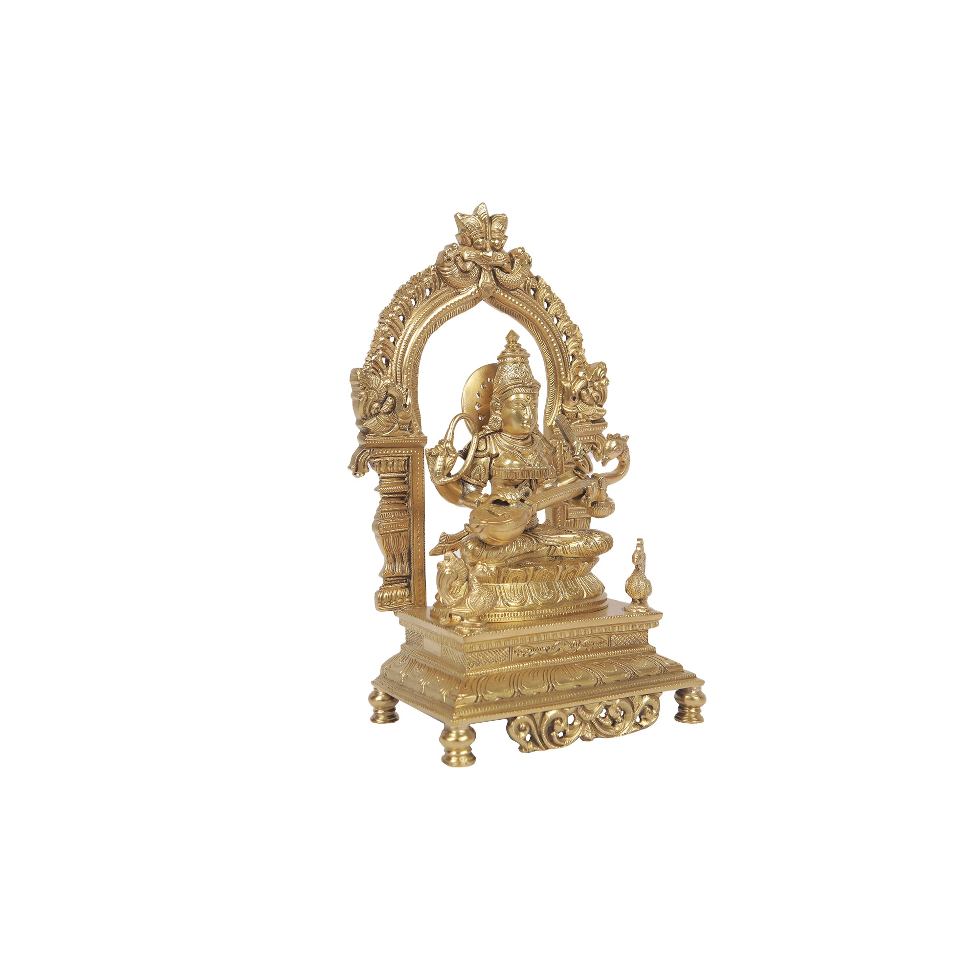 Bronze saraswathi  peeta prabavali