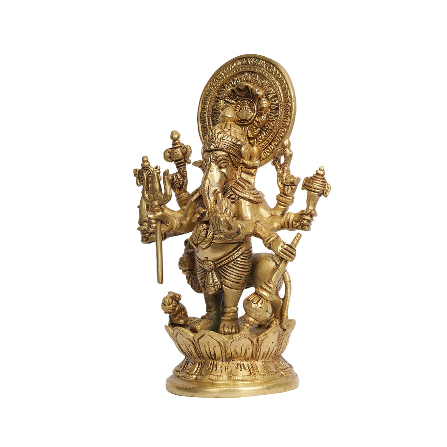 Handcrafted Brass Drishti Ganesha Statue