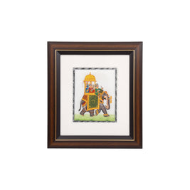 Traditional Royal Elephant Framed Wall Painting
