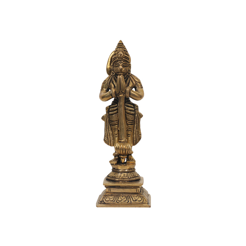 Hanuman Brass Idol in Namaste Pose