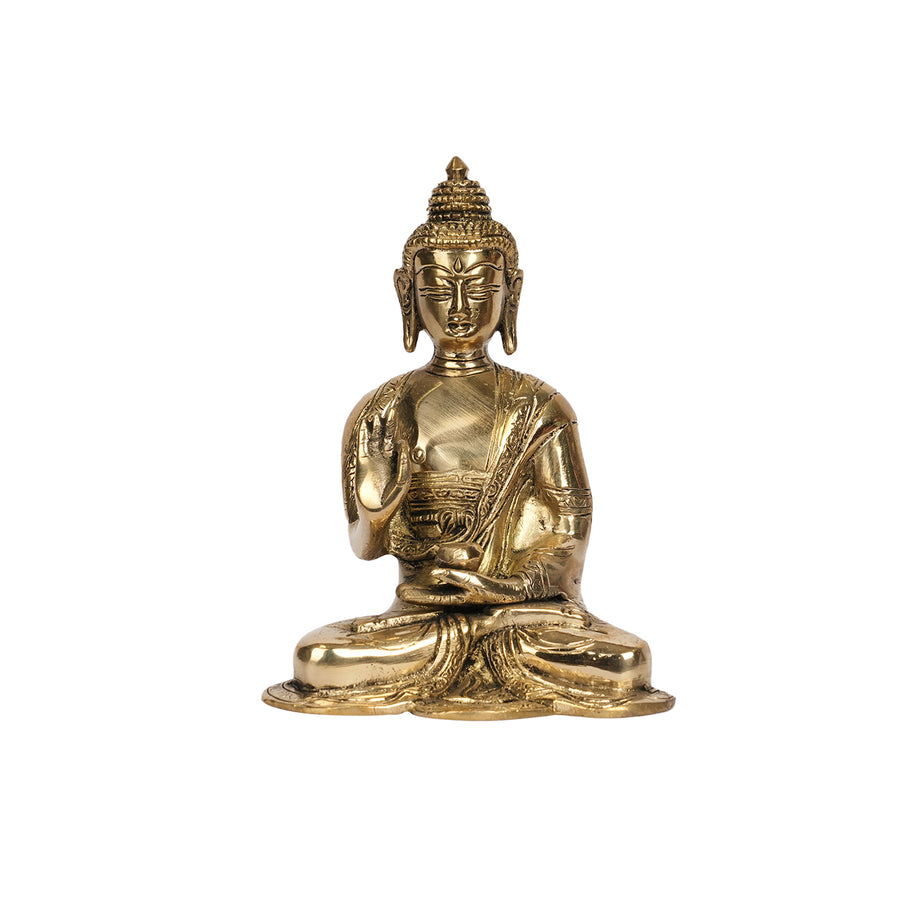 Handcrafted Premium Brass Meditating Buddha Statue