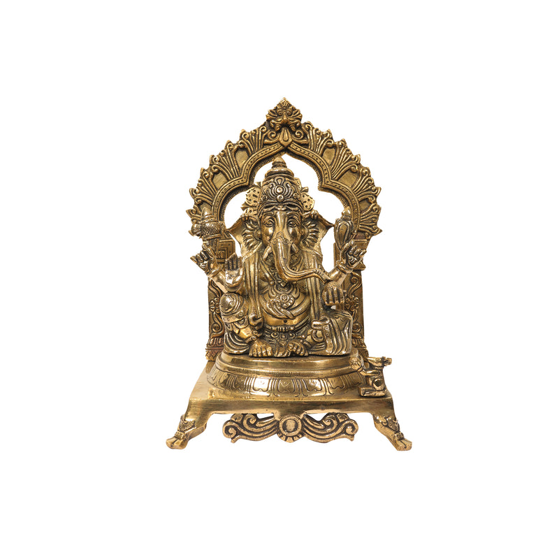 BRASS 11 IN GANESHA PEETA