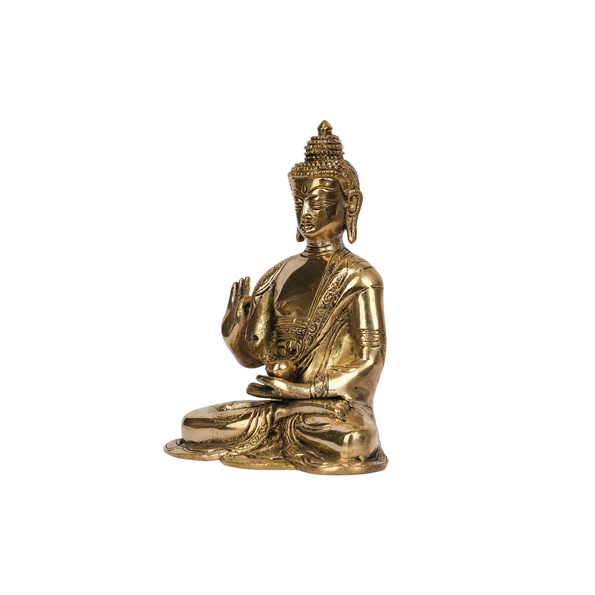 Handcrafted Premium Brass Meditating Buddha Statue