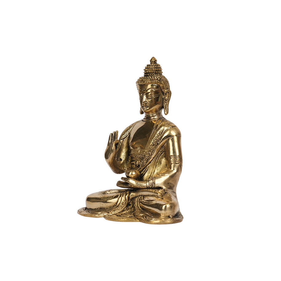 Handcrafted Premium Brass Meditating Buddha Statue