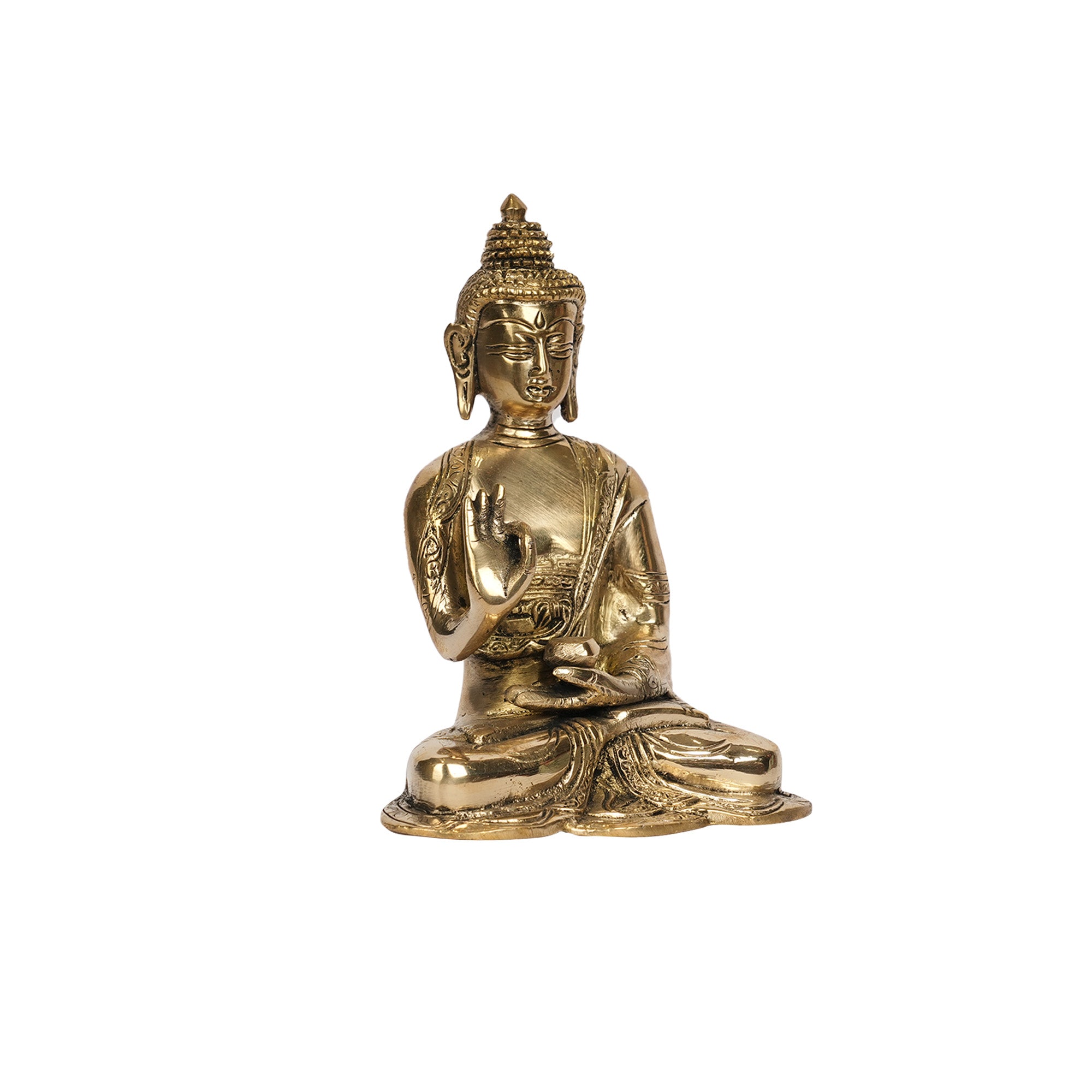Handcrafted Premium Brass Meditating Buddha Statue