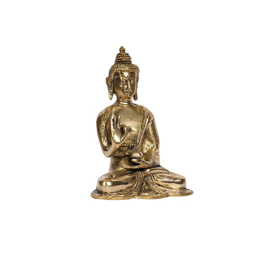 Handcrafted Premium Brass Meditating Buddha Statue