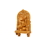 WOODEN JALI PARDI GANESHA( SMALL)