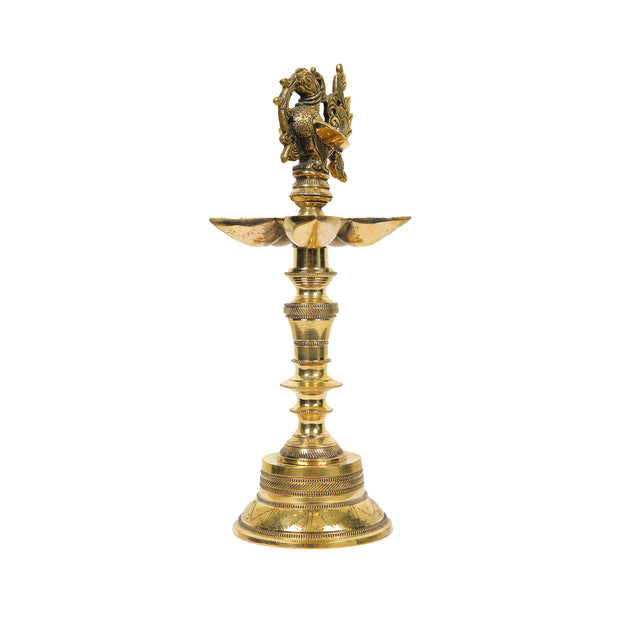 BRASS BIRD LAMP