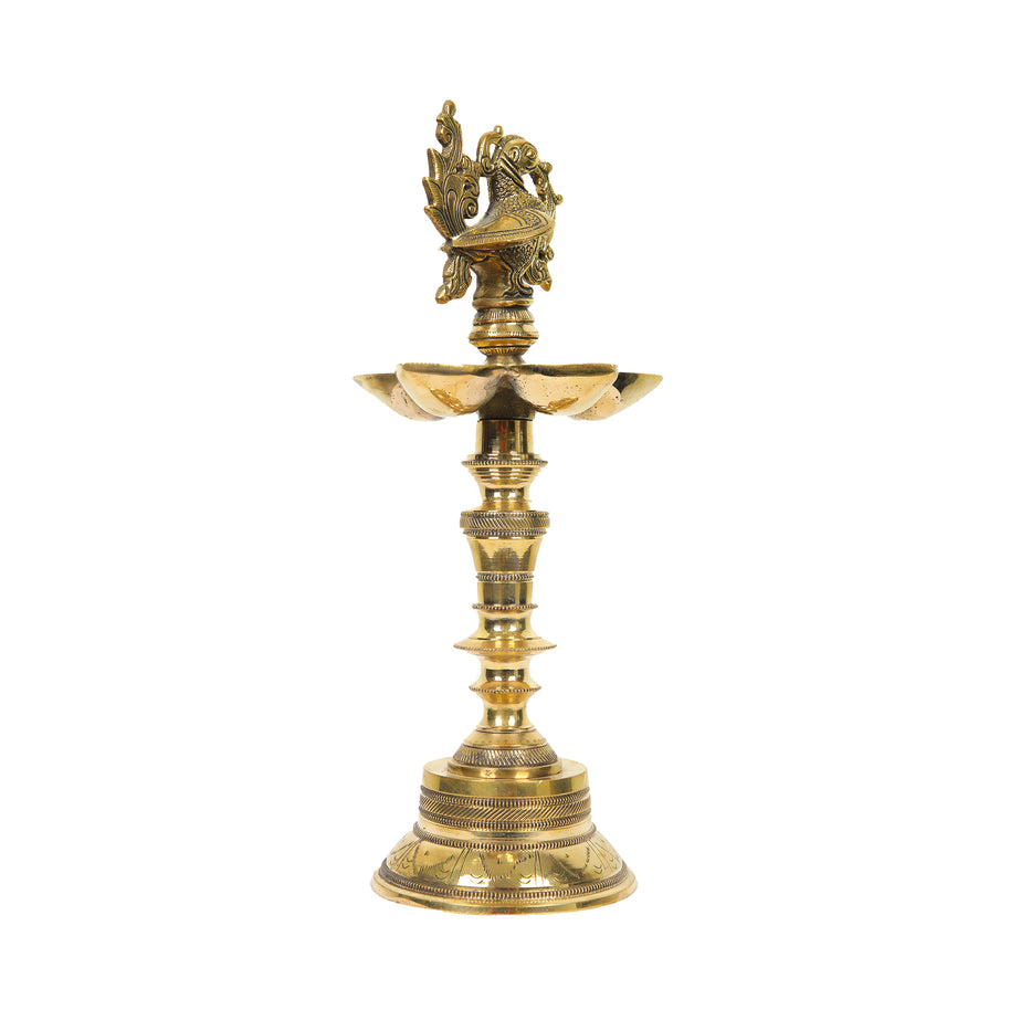 BRASS BIRD LAMP