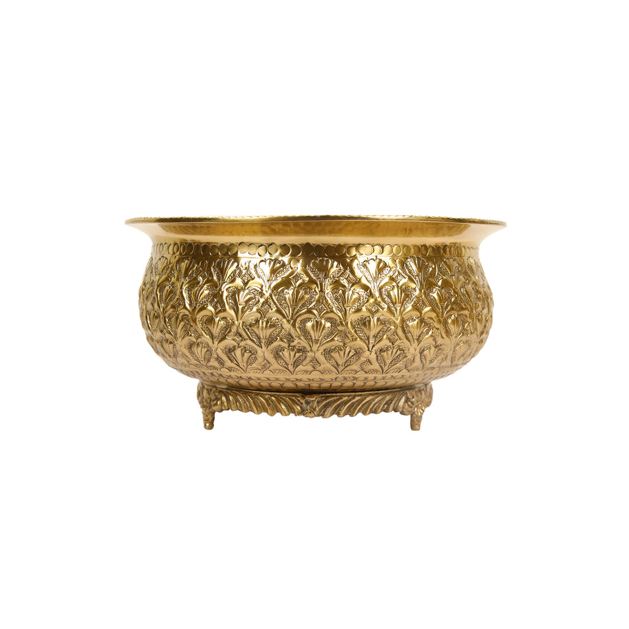 Traditional Handcrafted Brass Bowl for Décor and Pooja Use