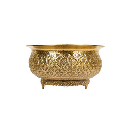 Traditional Handcrafted Brass Bowl for Décor and Pooja Use